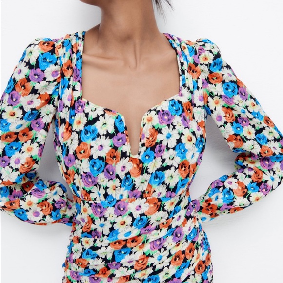 Zara Dresses Zara Floral Print Dress Poshmark